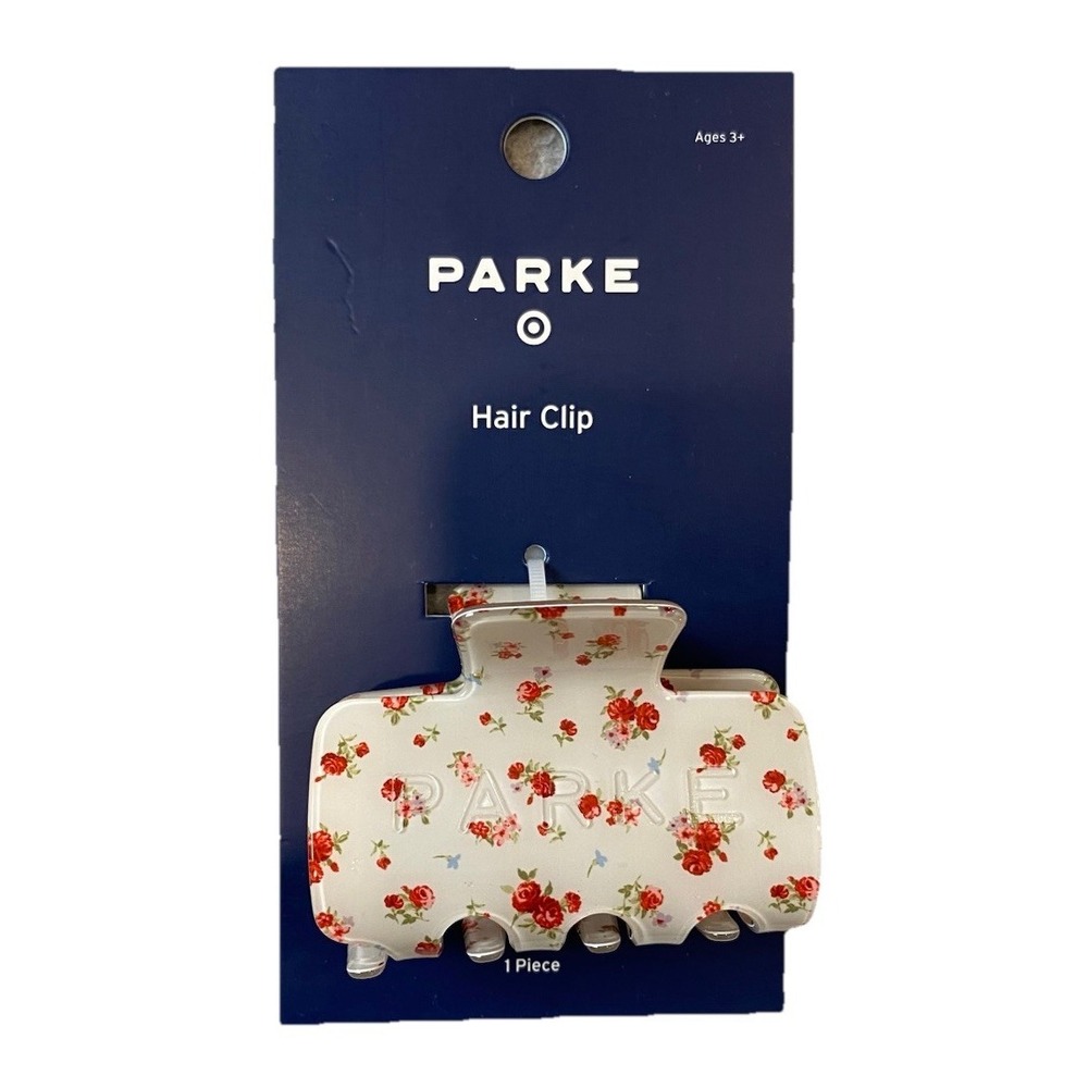 PARKE X TARGET CLAW CLIP Cream Floral